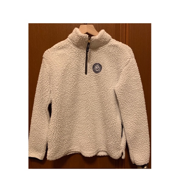 Ivory Ella Quarter Zip Sherpa - Picture 1 of 2